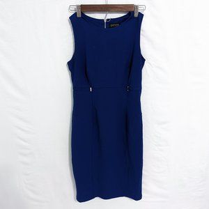 En Focus Studio Womens Sheath Dress Navy Blue 6